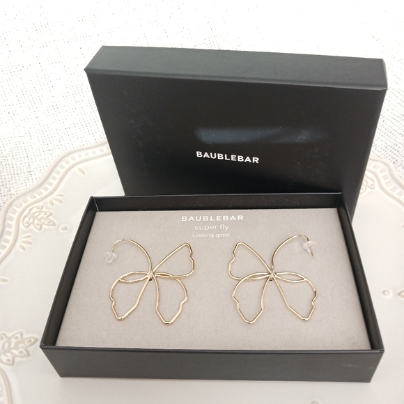 Baublebar Super Fly Looking Good Butterfly Earrings - Picture 6 of 6